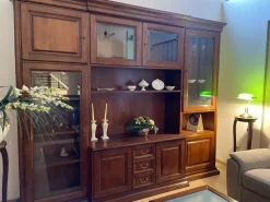 Mobile soggiorno modello Parete attrezzata classica edera  di Artigianale scontato -53%