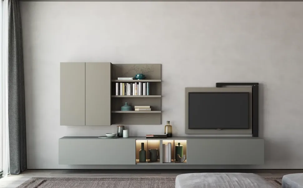 Mobile soggiorno modello Full 360 di Astor mobili a PREZZI OUTLET