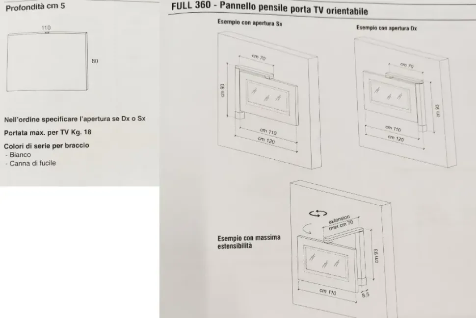Mobile soggiorno modello Full 360 di Astor mobili a PREZZI OUTLET