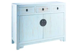 Mobile soggiorno modello  credenza china in legno  3 cassetti 2 sportelli  white decape' di Outlet etnico a PREZZI OUTLET