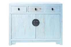 Mobile soggiorno modello  credenza china in legno  3 cassetti 2 sportelli  white decape' di Outlet etnico a PREZZI OUTLET