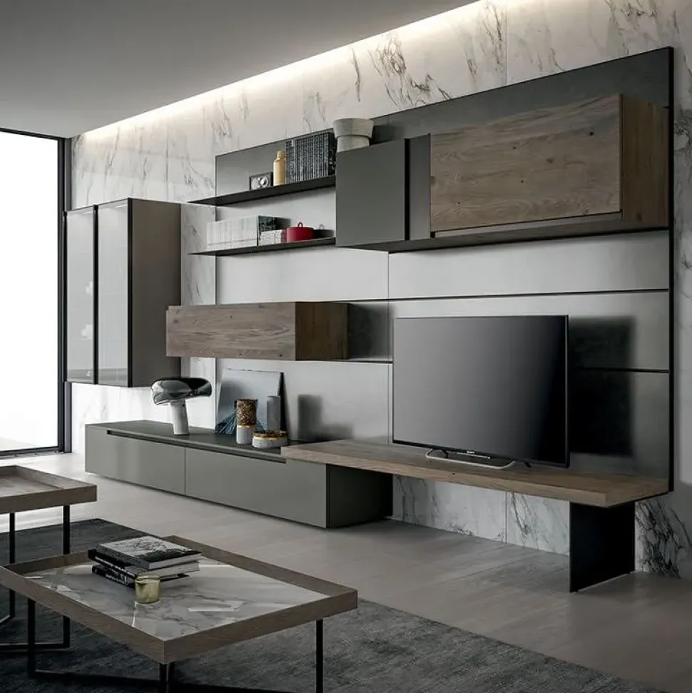 Mobile soggiorno modello Slim 08 di Dall'agnese scontato -33%