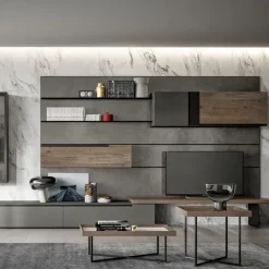 Mobile soggiorno modello Slim 08 di Dall'agnese scontato -33%