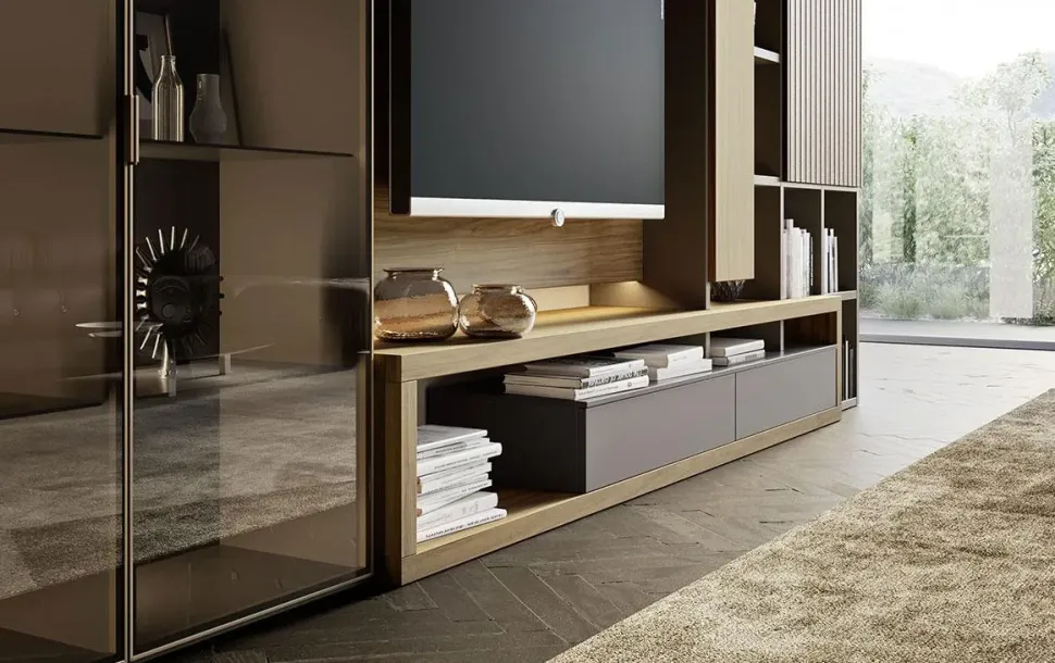 Mobile soggiorno modello Horizon 22 di Mobilgam a PREZZI OUTLET