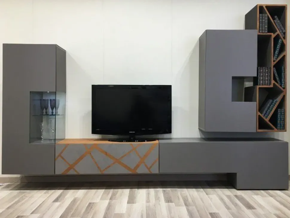 Mobile soggiorno modello Pibe 555 di Voltan a PREZZI OUTLET