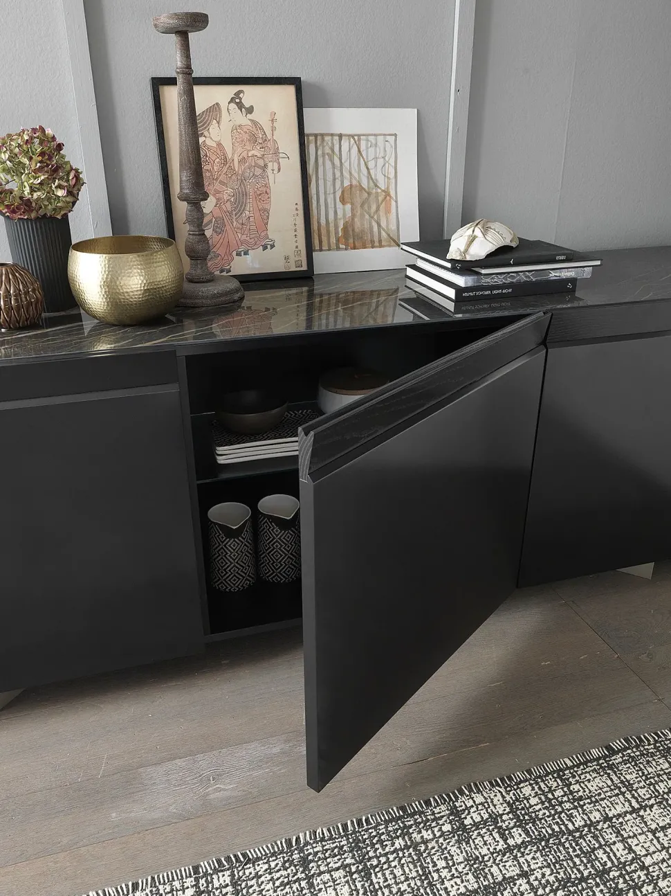 Mobile soggiorno modello Madia laccata di Md work a prezzo scontato