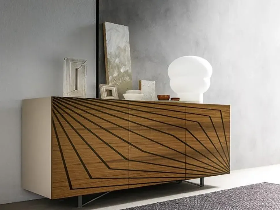 Mobile soggiorno modello Optik di Compar a prezzo Outlet