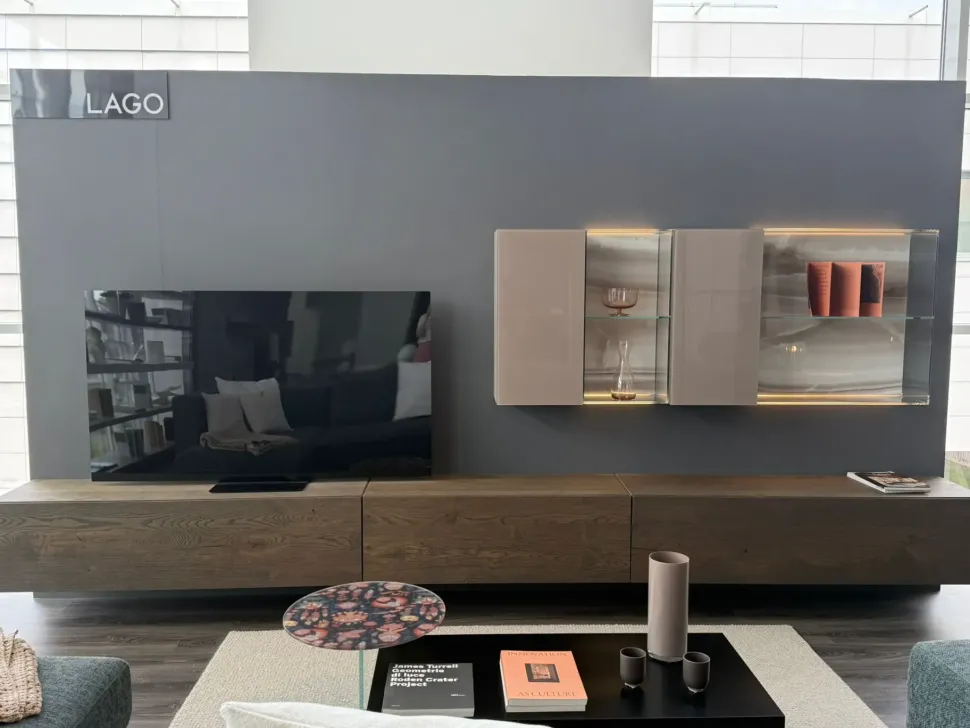 Mobile soggiorno modello Lago parete tv 36e8 di Lago a PREZZI OUTLET