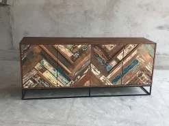 Mobile soggiorno modello Legno barche 4a di Outlet etnico in Offerta Outlet