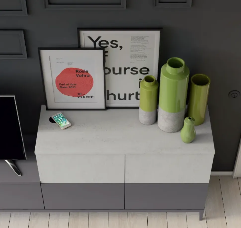 Mobile soggiorno modello S310 di Colombini casa a PREZZI OUTLET