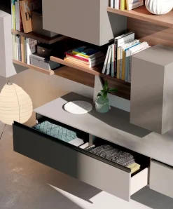 Parete attrezzata 2 Orme in stile design a prezzo scontato