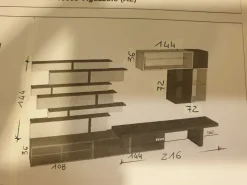 Parete attrezzata Atlante Tomasella in stile moderno a prezzo ribassato affrettati