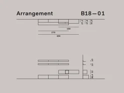 Parete attrezzata Box b18-01 Novamobili OFFERTA OUTLET