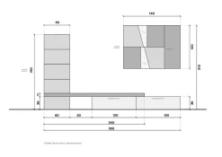 Parete attrezzata Club36 di Duebitalia in OFFERTA OUTLET