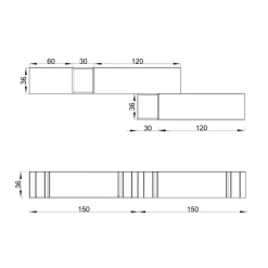 Parete attrezzata Composizione porta tv nova Mobilificio bellutti in stile moderna a prezzo ribassato