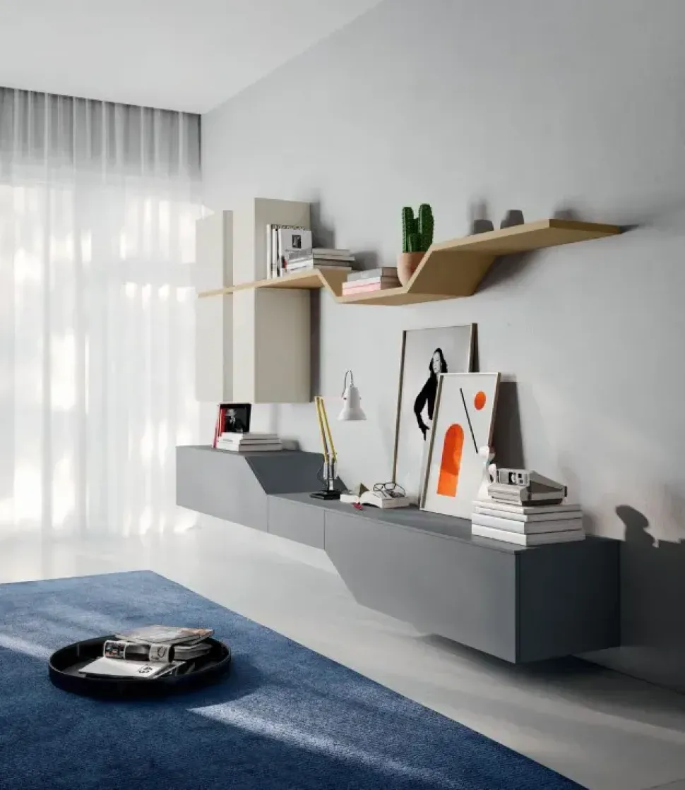 Parete attrezzata Day 04 Orme in stile design a prezzo scontato