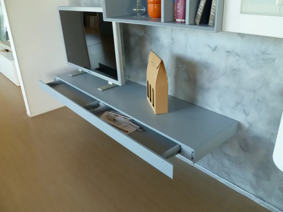 Parete attrezzata Decor Artigianale in stile design a prezzo ribassato