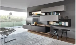 Parete attrezzata di Sangiacomo in laccato opaco a prezzo Outlet