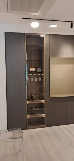 Parete attrezzata Dress code Olivieri in stile moderna a prezzo ribassato