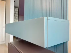 Parete attrezzata Entrata blu con specchio di Mobilgam scontata del 35%