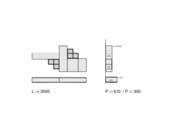 Parete attrezzata Favero Composizione 5cento - 3RF 1250_A
