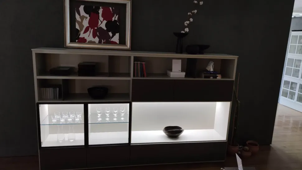 Parete attrezzata Flexus Giellesse in stile moderna a prezzo scontato