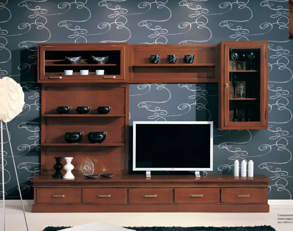 Parete attrezzata Frida di Artigianale in OFFERTA OUTLET