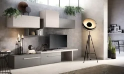 Parete attrezzata Gierre mobili in laminato materico Abaco a prezzo scontato