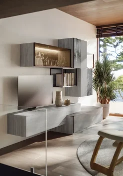 Parete attrezzata Gsg725 di Giessegi scontata del 50%