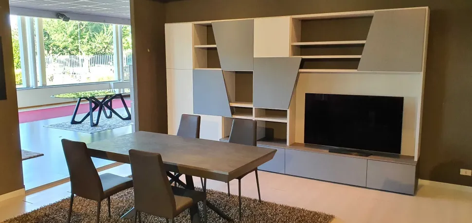 Parete attrezzata in stile design Diagonal 2020 di Tomasella in Offerta Outlet