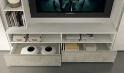 Parete attrezzata in stile moderno Lions linea velvet 10 di Collezione esclusiva a prezzo Outlet