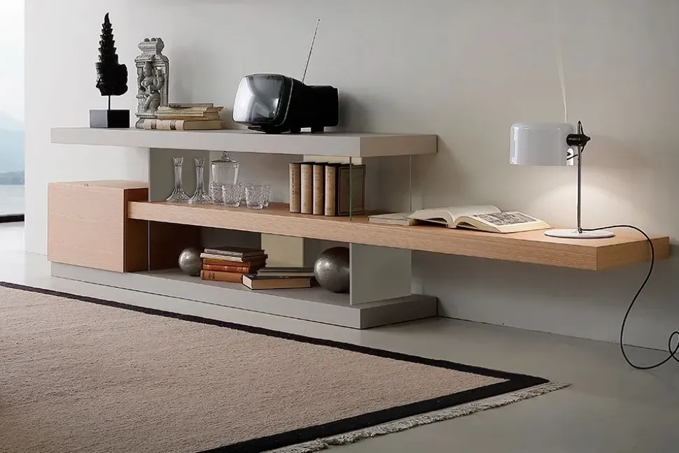 Parete attrezzata in stile design F2/ zi line di Forme’s a prezzo Outlet