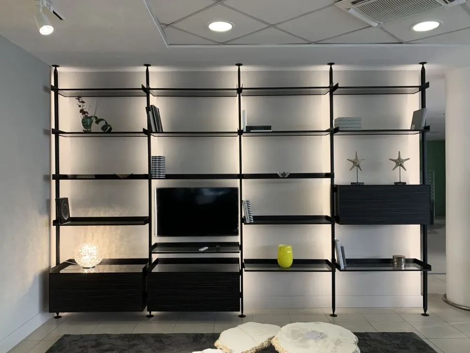 Parete attrezzata in stile moderna Zenit di Rimadesio a prezzo Outlet