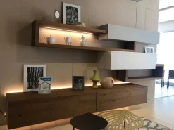 Parete attrezzata in stile design Lampo di Sangiacomo a prezzo Outlet