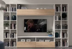 Parete attrezzata in stile moderno Cube s05  di Collezione esclusiva in Offerta Outlet