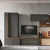 Parete attrezzata in stile moderno Composizione a082 di Tomasella in Offerta Outlet