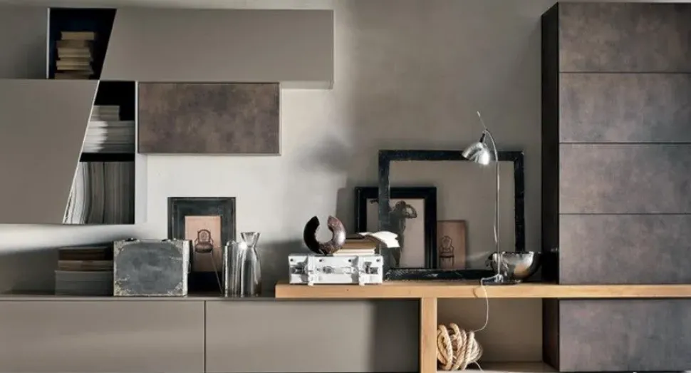 Parete attrezzata in stile design Atlante di Tomasella a prezzo Outlet