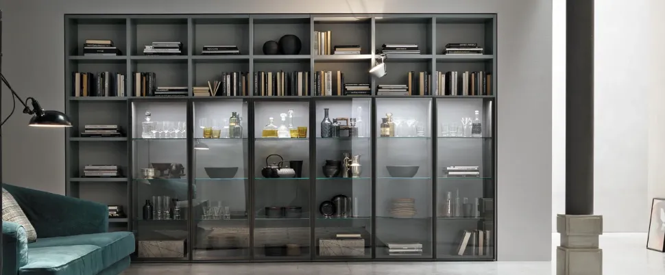 Parete attrezzata in stile design A053 di Tomasella in Offerta Outlet