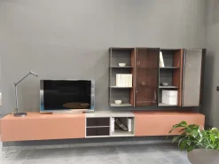 Parete attrezzata in stile moderno Day 06 - modulo di Orme a prezzo Outlet