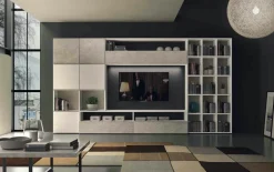 Parete attrezzata in stile moderno Lions linea velvet 11 di Collezione esclusiva in Offerta Outlet