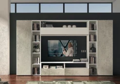 Parete attrezzata in stile moderno Lions linea velvet 101 di Collezione esclusiva in Offerta Outlet