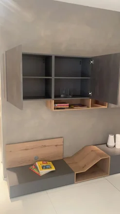 Parete attrezzata in stile design Dayton di Md work in Offerta Outlet