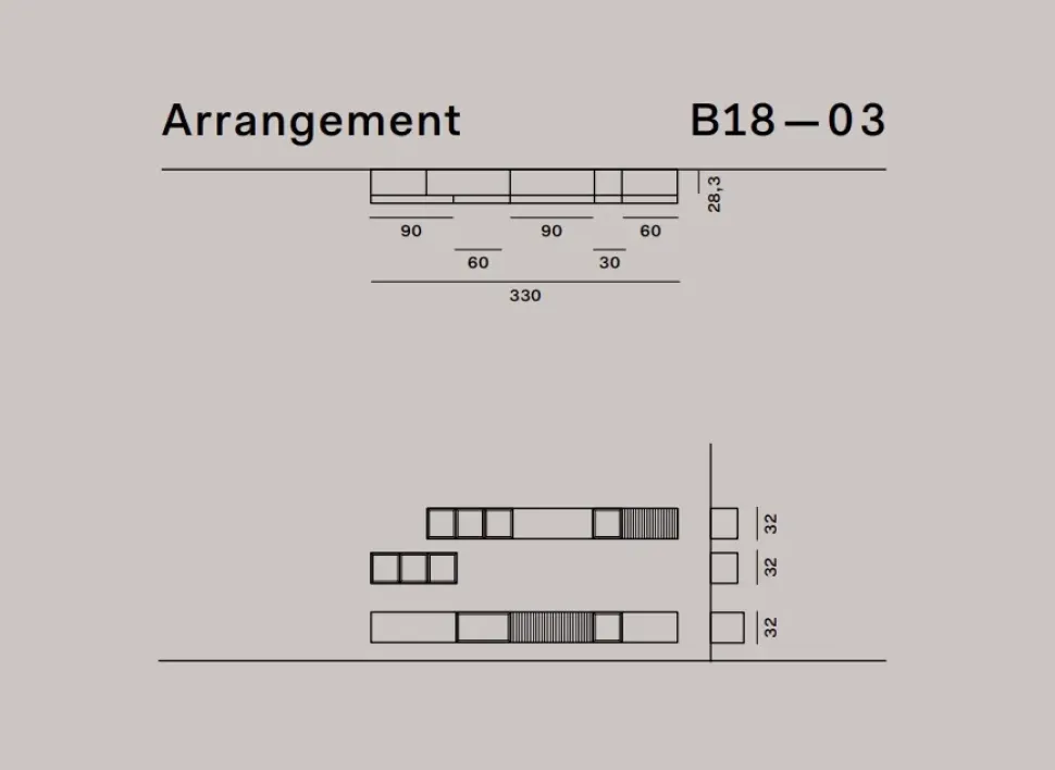 Parete attrezzata in stile moderno Novamobili in legno Offerta Outlet