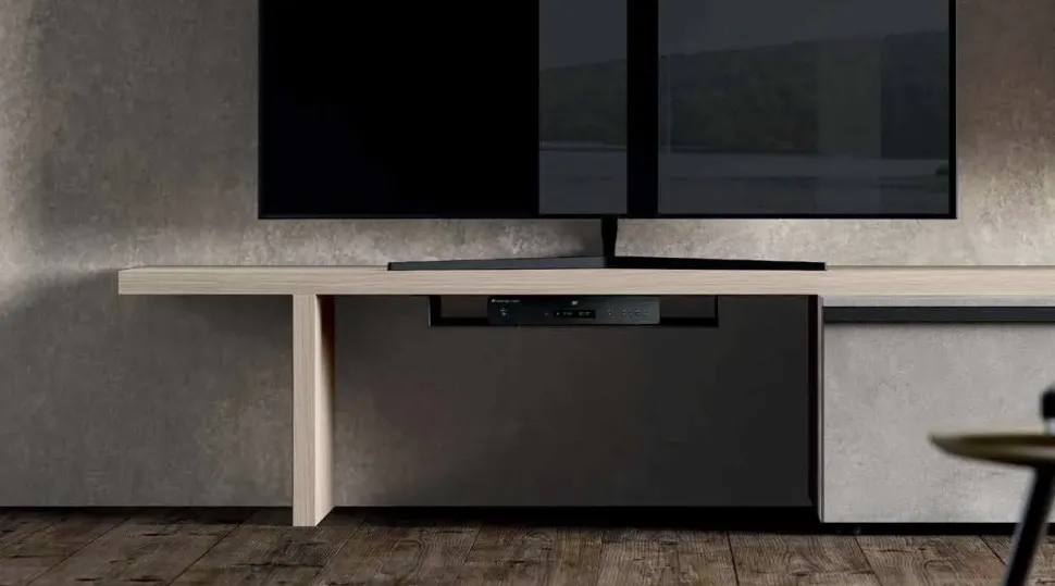 Parete attrezzata in stile moderno Qsm 632 di Imab group in Offerta Outlet