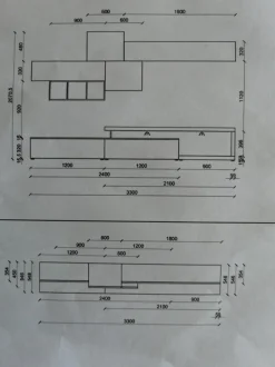 Parete attrezzata in stile moderno Sangiacomo in legno Offerta Outlet