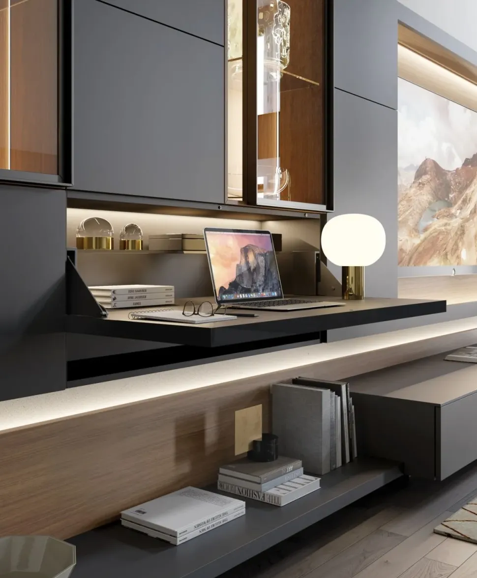 Parete attrezzata in stile design Martina di Artigianale in Offerta Outlet