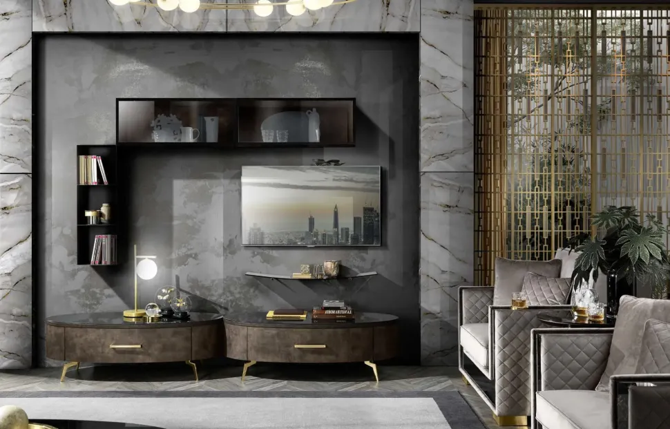 Parete attrezzata Incantevole cop. 05 del marchio Artigianale con uno sconto esclusivo