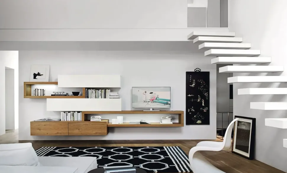 Parete attrezzata Lampo l6c15 Sangiacomo in stile moderno a prezzo scontato