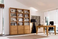 Parete attrezzata Libreria legno massello del marchio Mobilia web con uno sconto esclusivo