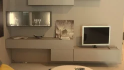 Parete attrezzata Logo lampo Sangiacomo in stile moderno a prezzo ribassato